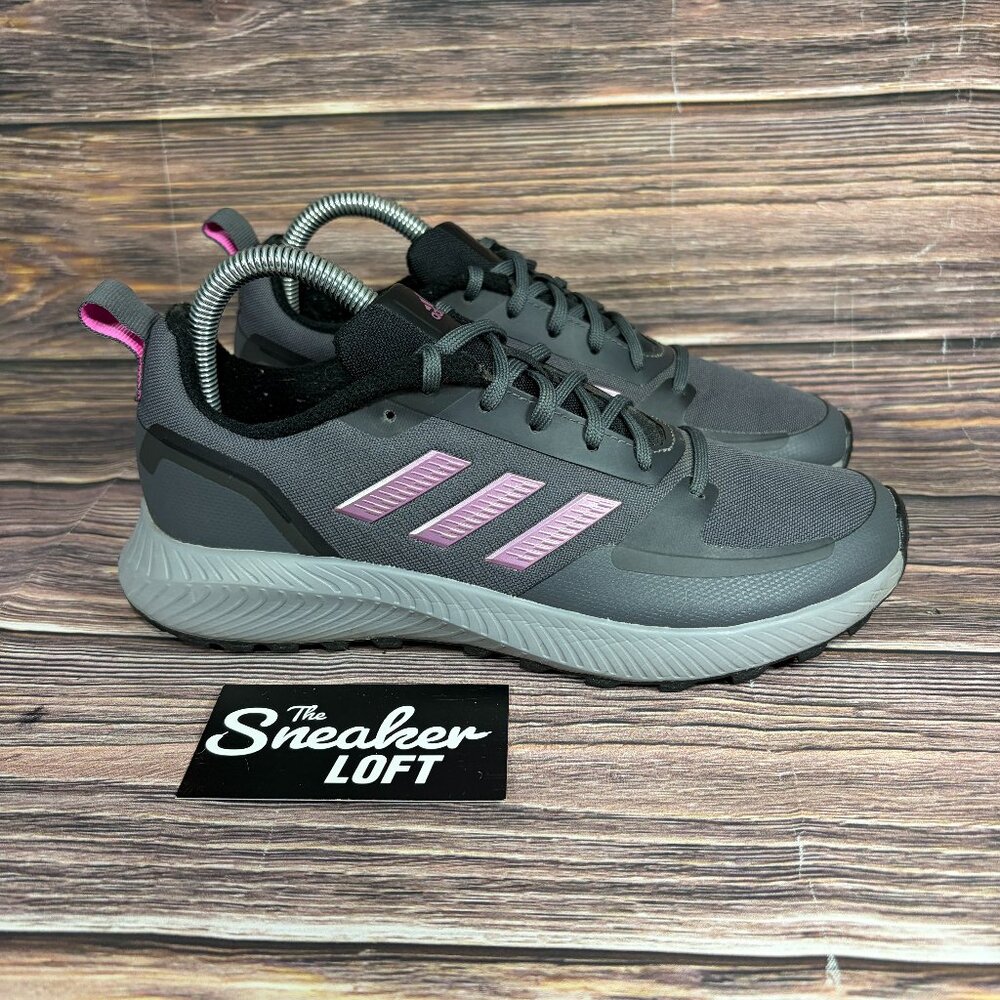 Adidas Runfalcon 2.0 TR Women's Gray Athletic Trail Running Shoes Size 7